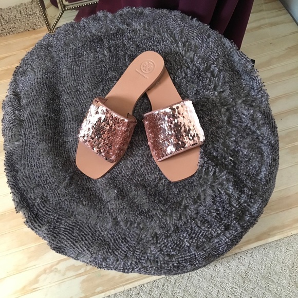 💕Tory Burch Carter Sequin Slides💕 - Picture 3 of 7